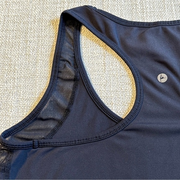 90 DEGREES by Reflex Black Racerback Tank Performance Sheer Sides Women’s M - Picture 10 of 15